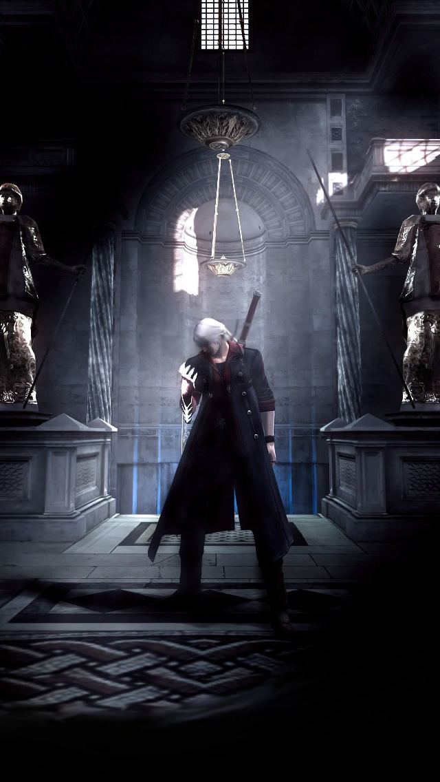 640x1136 Devil May Cry 2 - sword iPhone Wallpaper