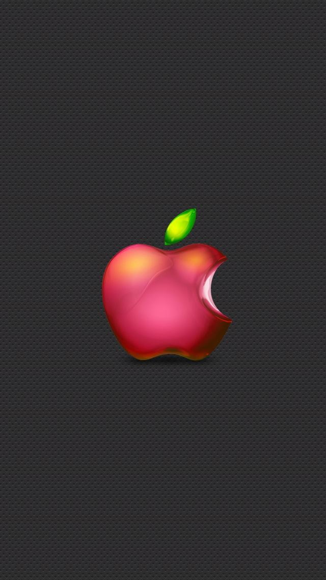 640x1136 Apple Red Color -  iPhone Wallpaper
