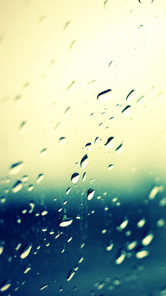 Window Rain iPhone wallpaper 