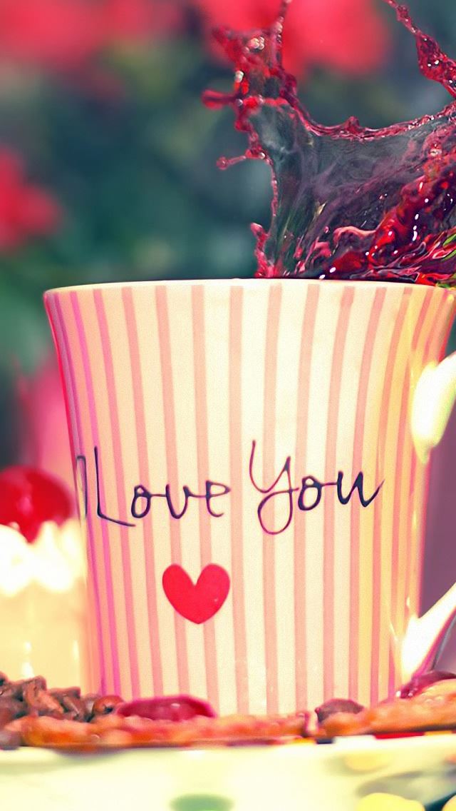 640x1136 I Love U - valentine's day iPhone Wallpaper
