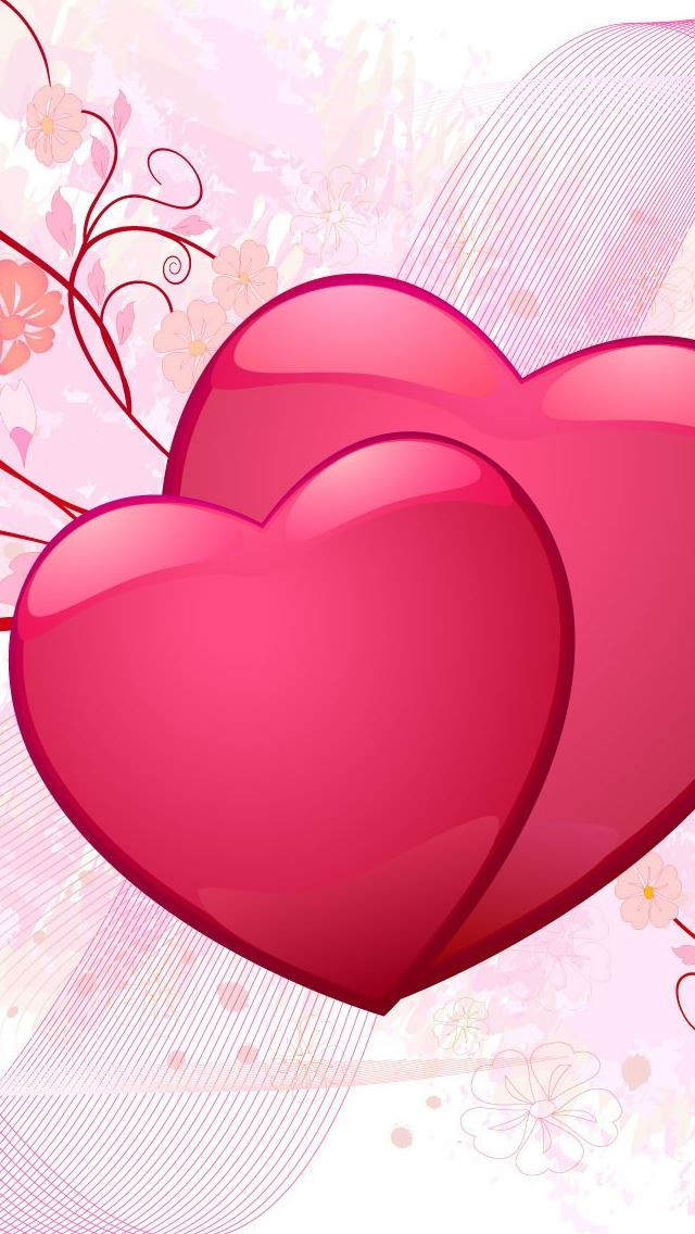 640x1136 Couple Of Hearts - valentine's day iPhone Wallpaper