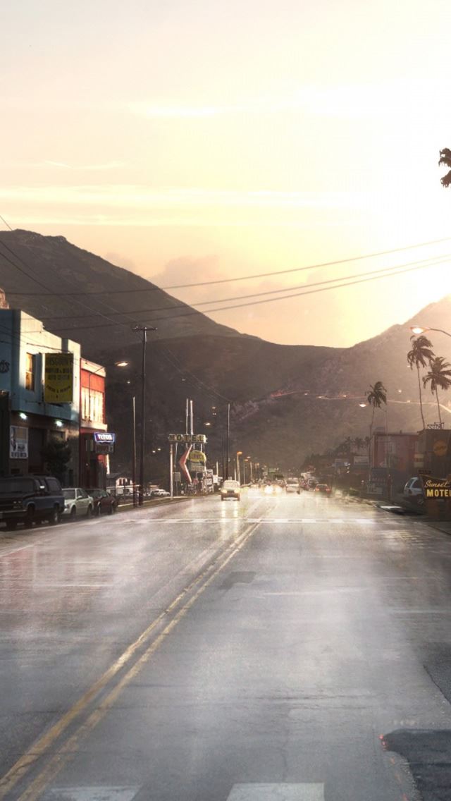 640x1136 Need For Speed Undercover 2 - road iPhone Wallpaper
