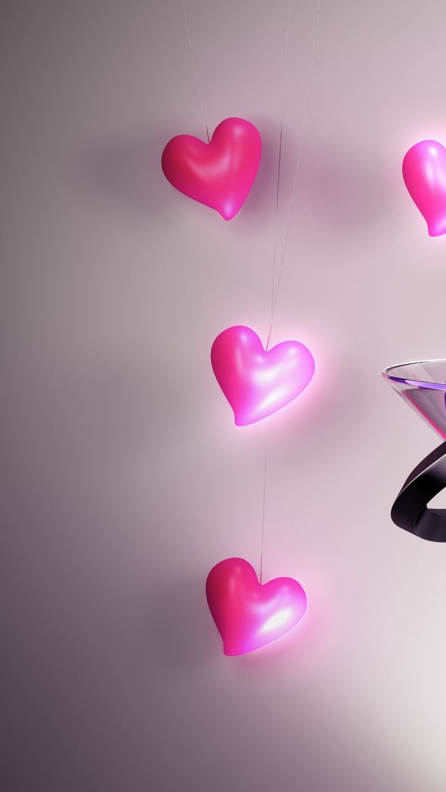 640x1136 Lucky Hearts - valentine's day iPhone Wallpaper