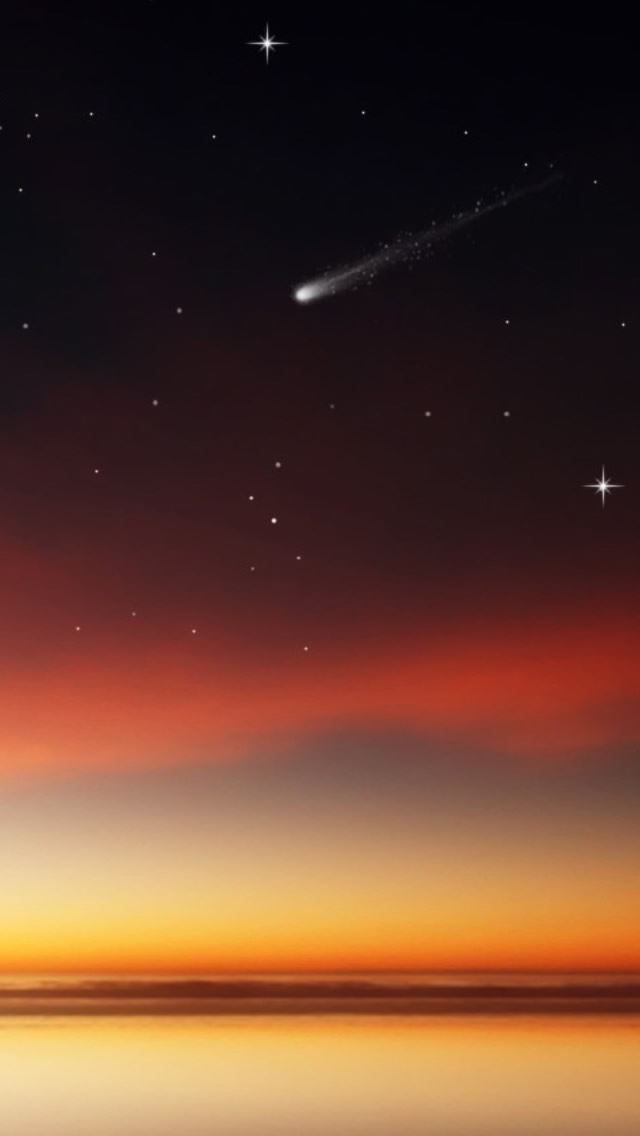 640x1136 Sunset On Lonely Planet -  iPhone Wallpaper