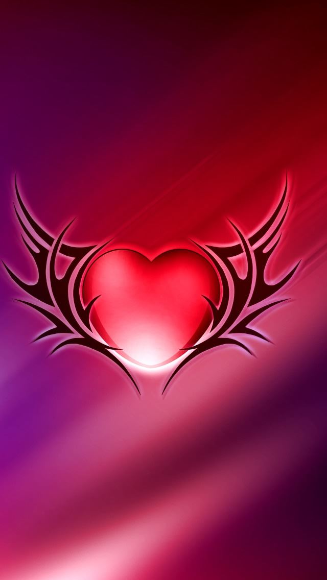 640x1136 Wings Of Love - valentine's day iPhone Wallpaper