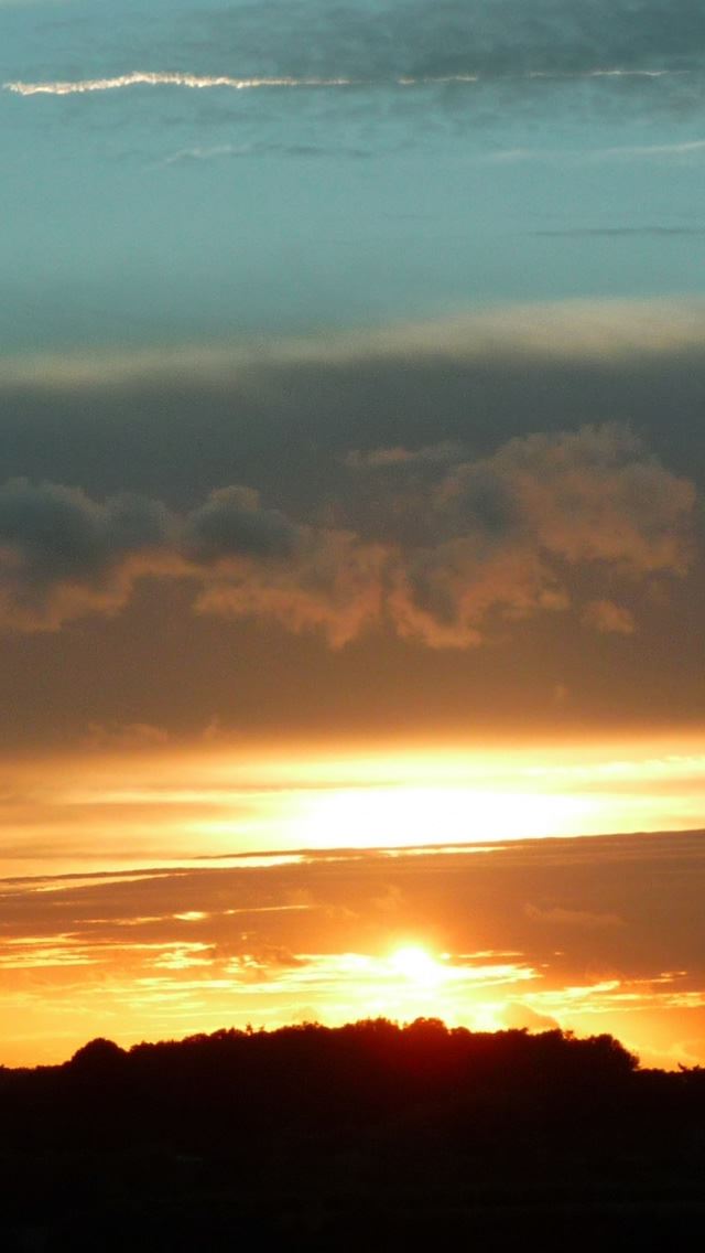 640x1136 Dutch Sunset - cloud iPhone Wallpaper