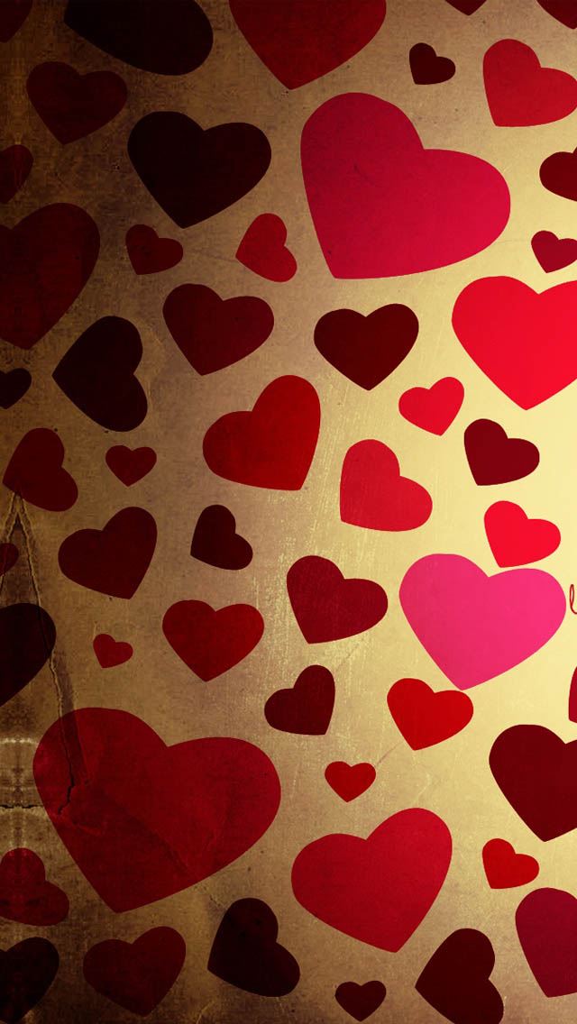 640x1136 Countless Love Hearts -  iPhone Wallpaper