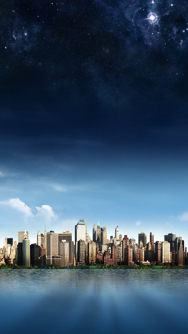640x1136 Blue Land -  iPhone Wallpaper