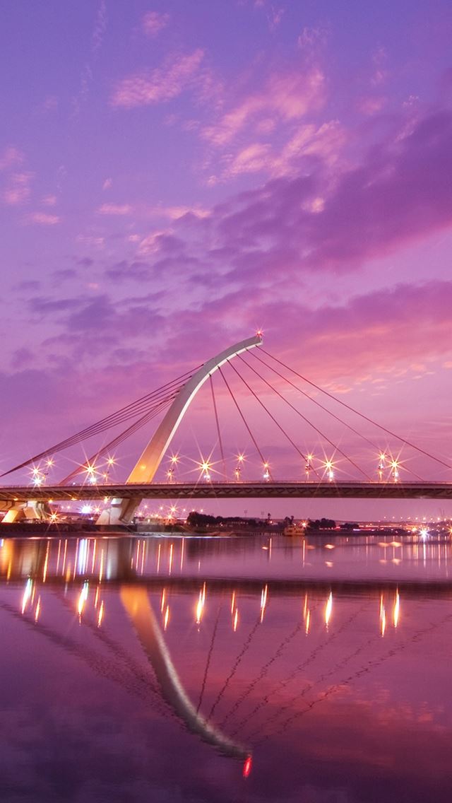640x1136 Taipei Dazhi Bridge Sunset - taipei iPhone Wallpaper