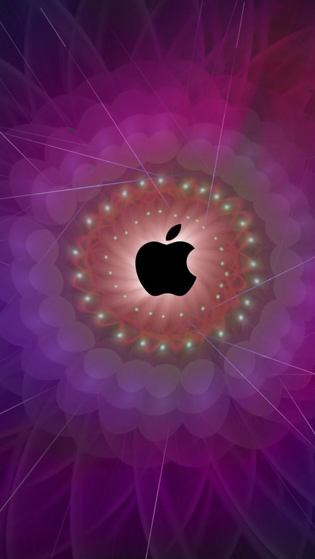 640x1136 Apple 5 - purple iPhone Wallpaper