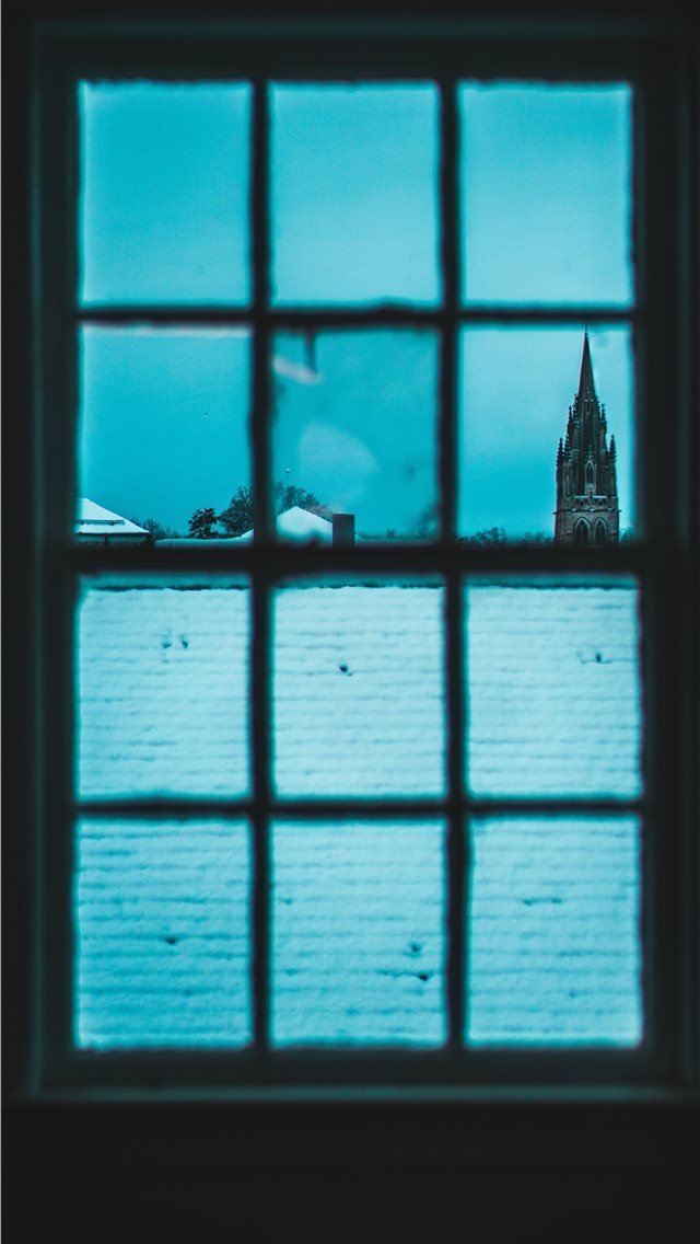 640x1136 snow day - window iPhone Wallpaper