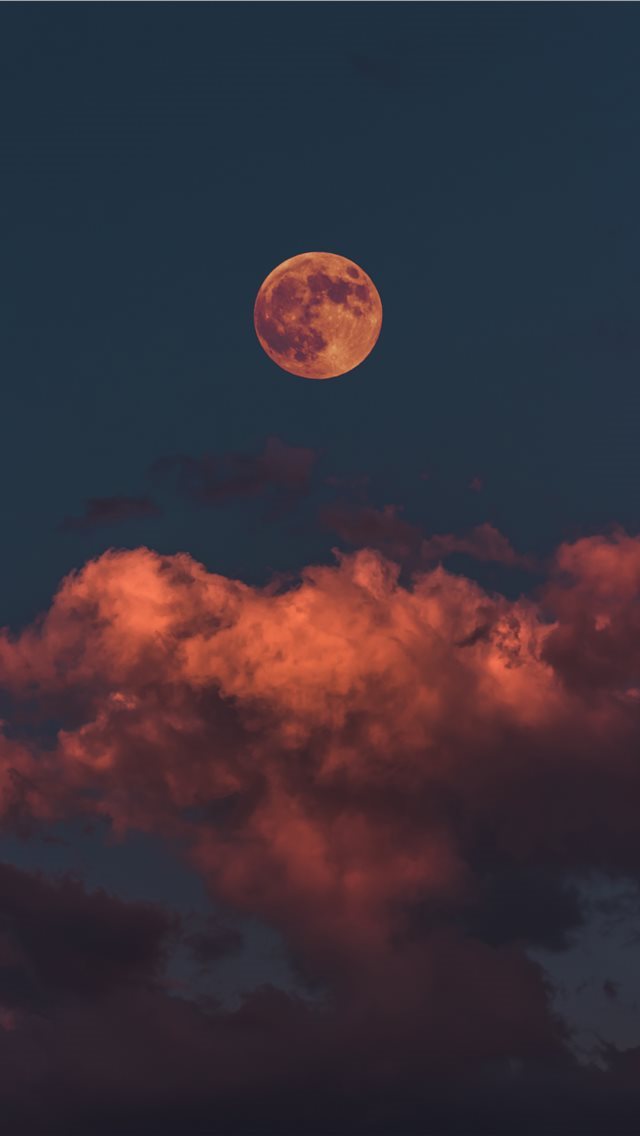 640x1136 Bloody Moon - moon iPhone Wallpaper