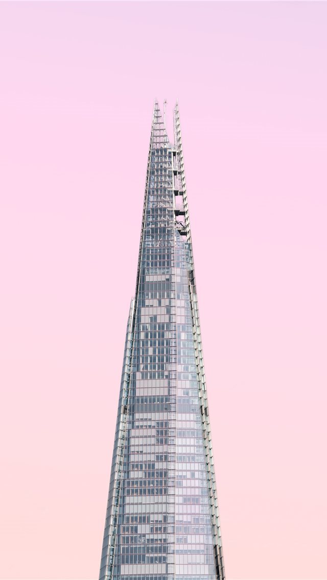 640x1136 Minimal Architecture   London Series - the shard iPhone Wallpaper