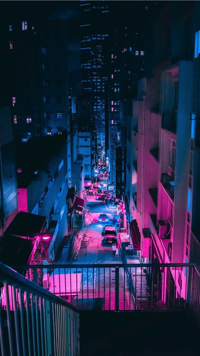 640x1136 Hong Kong - cyberpunk iPhone Wallpaper