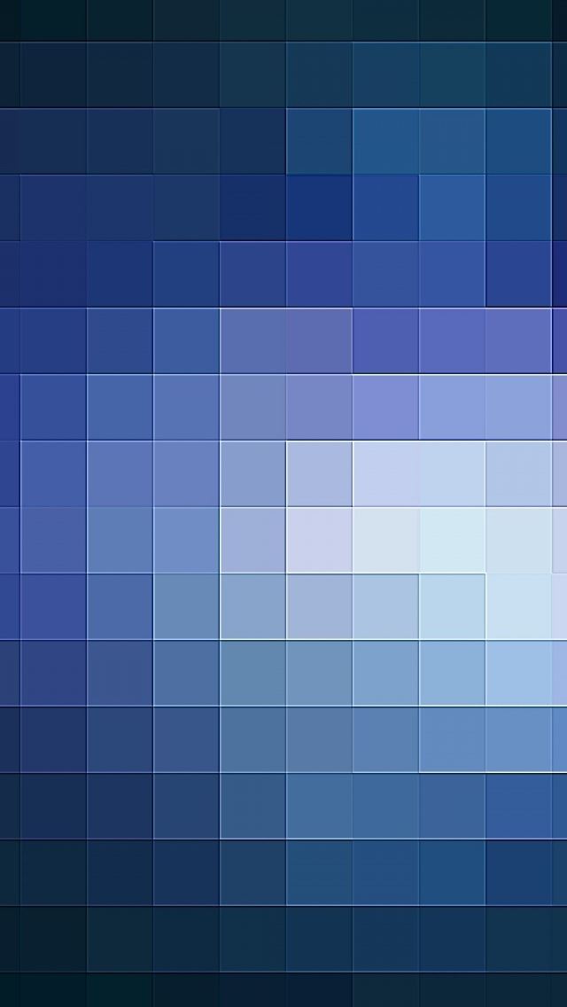 640x1136 Pixelate - blue iPhone Wallpaper