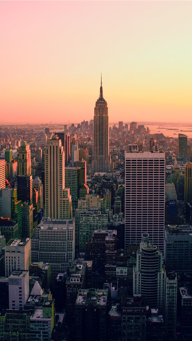 640x1136 Empire Sunset - empire state building iPhone Wallpaper
