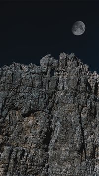 Rocky moon wallpaper