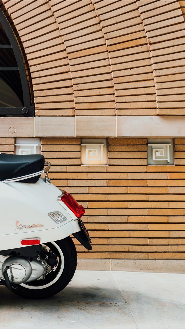 640x1136 Vespa Parked Two -  iPhone Wallpaper