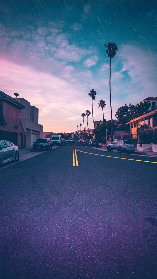 640x1136 street - sunset iPhone Wallpaper