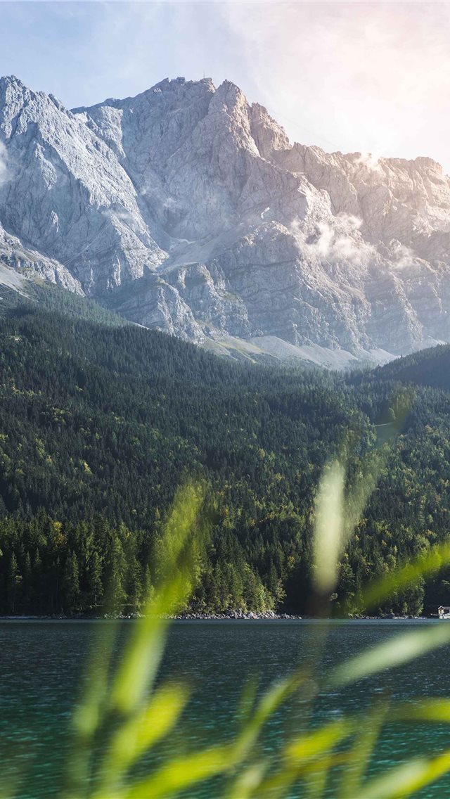 640x1136 Zugspitze - lake iPhone Wallpaper