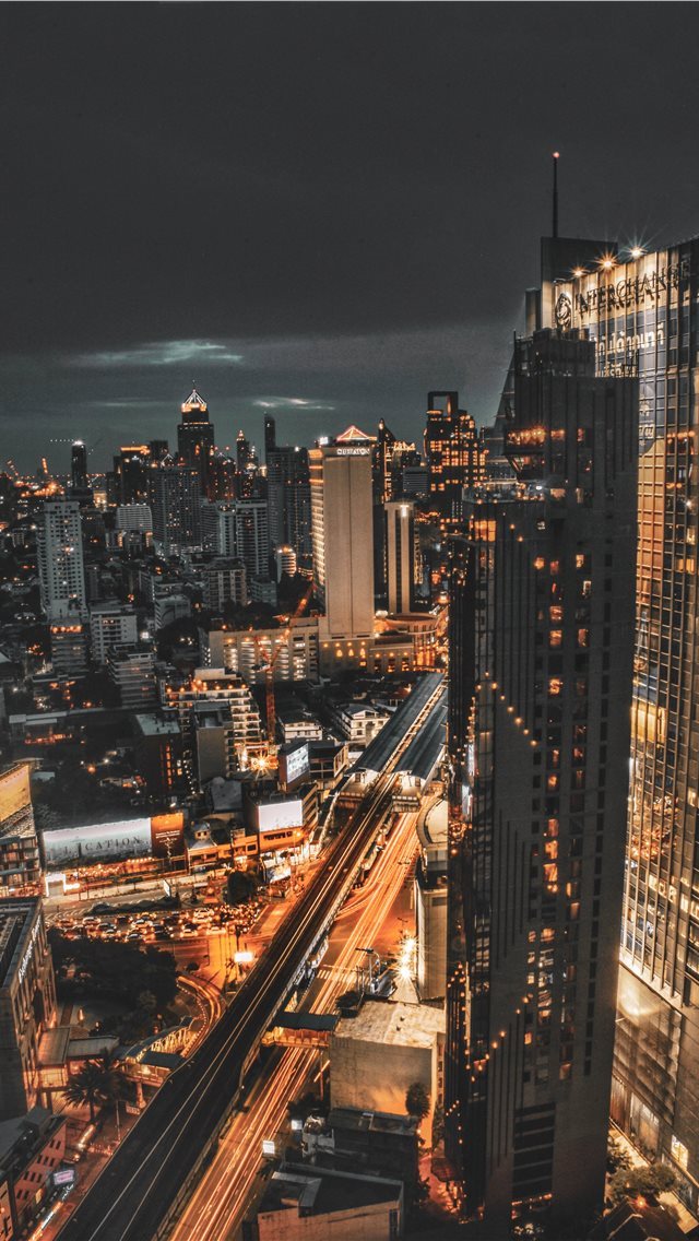 640x1136 Busy Bangkok - moody iPhone Wallpaper