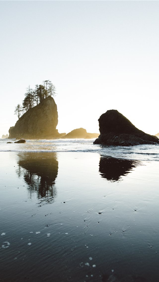 640x1136 Golden Hour in the Olympic - sea iPhone Wallpaper