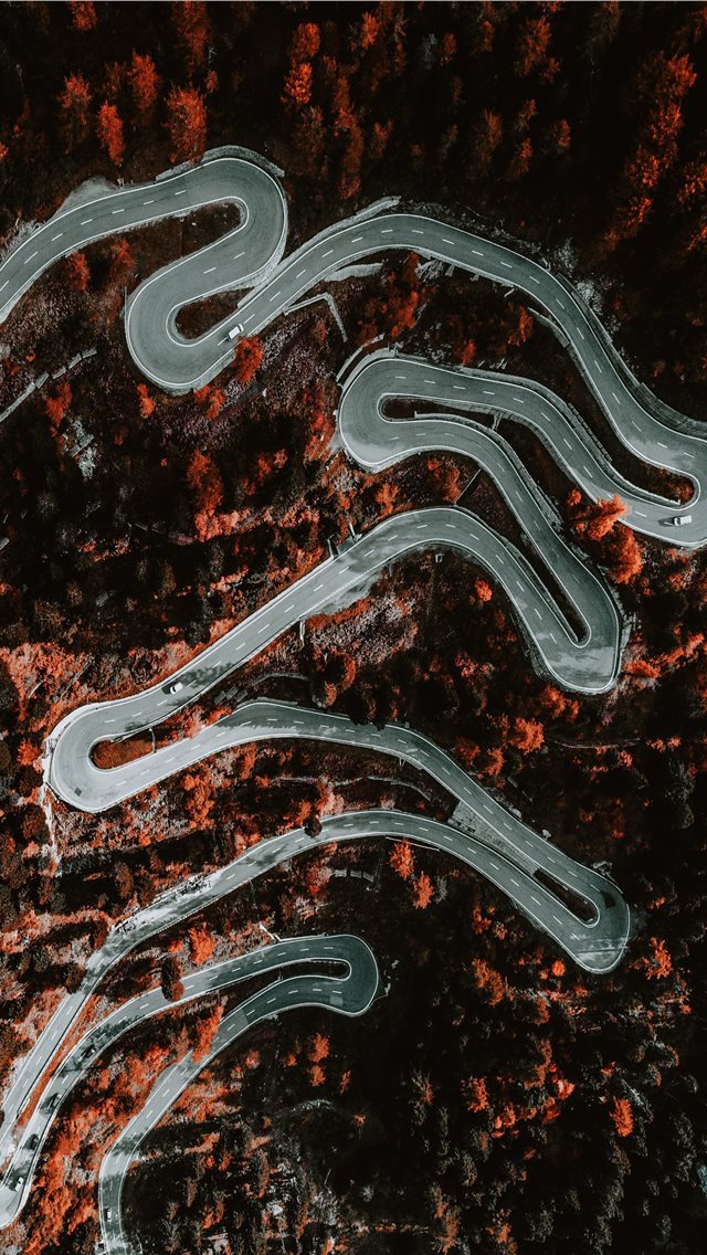 640x1136 Maloja Pass - drone view iPhone Wallpaper