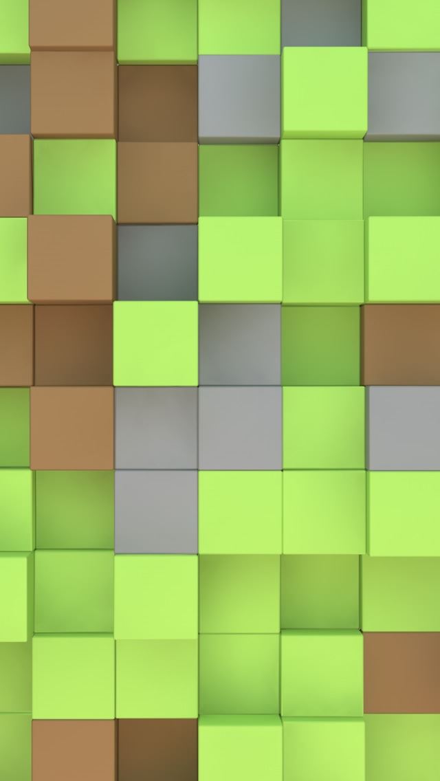 640x1136 Minecraft Cubes - minecraft iPhone Wallpaper