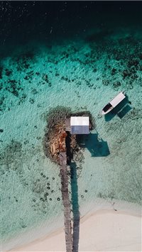 The Lonely Dock wallpaper