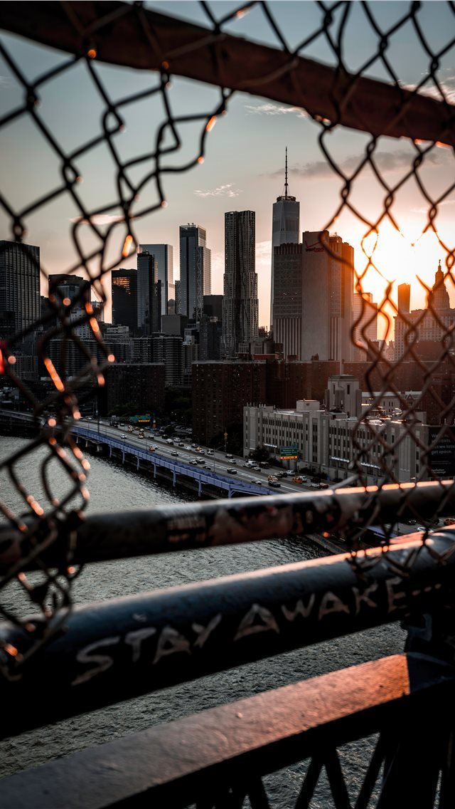 640x1136 Sunsets on the Bridge  - photography iPhone Wallpaper