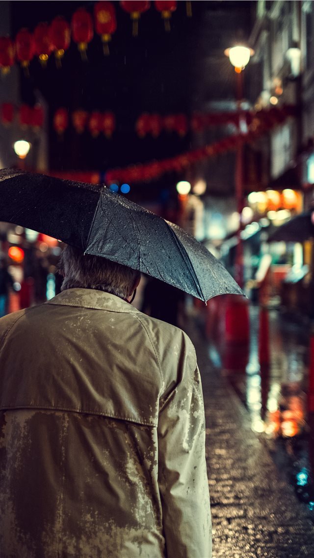 640x1136 Chinatown Rain - rain drop iPhone Wallpaper