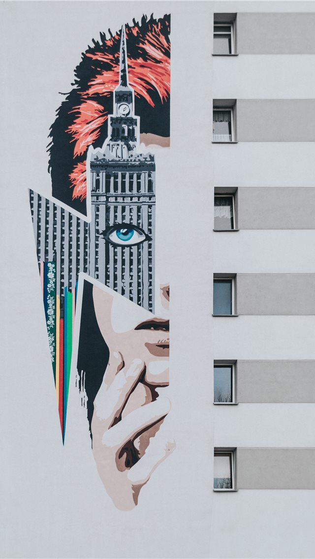 David Bowie graffiti iPhone wallpaper 