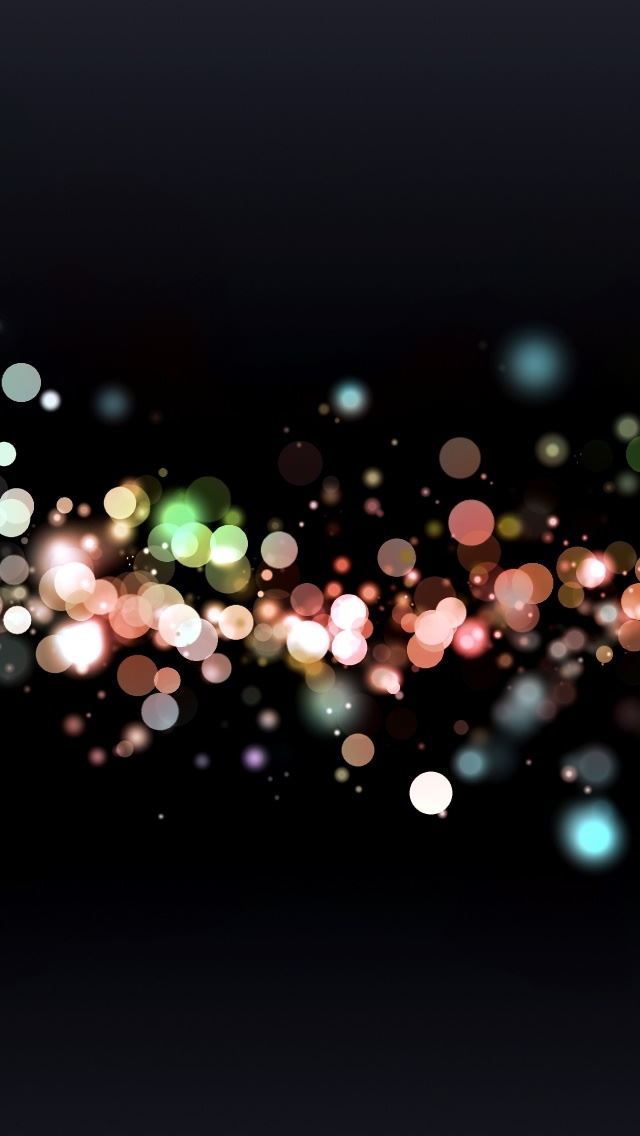 640x1136 Colored Particles - bubble iPhone Wallpaper