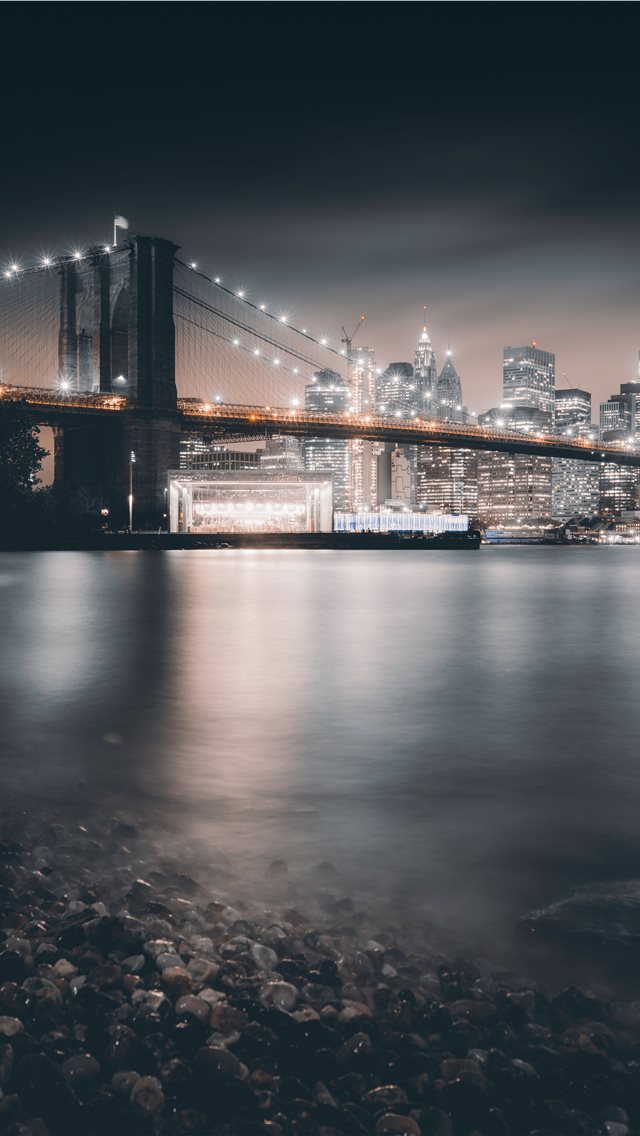 Brooklyn Bridge night HD phone wallpaper  Peakpx