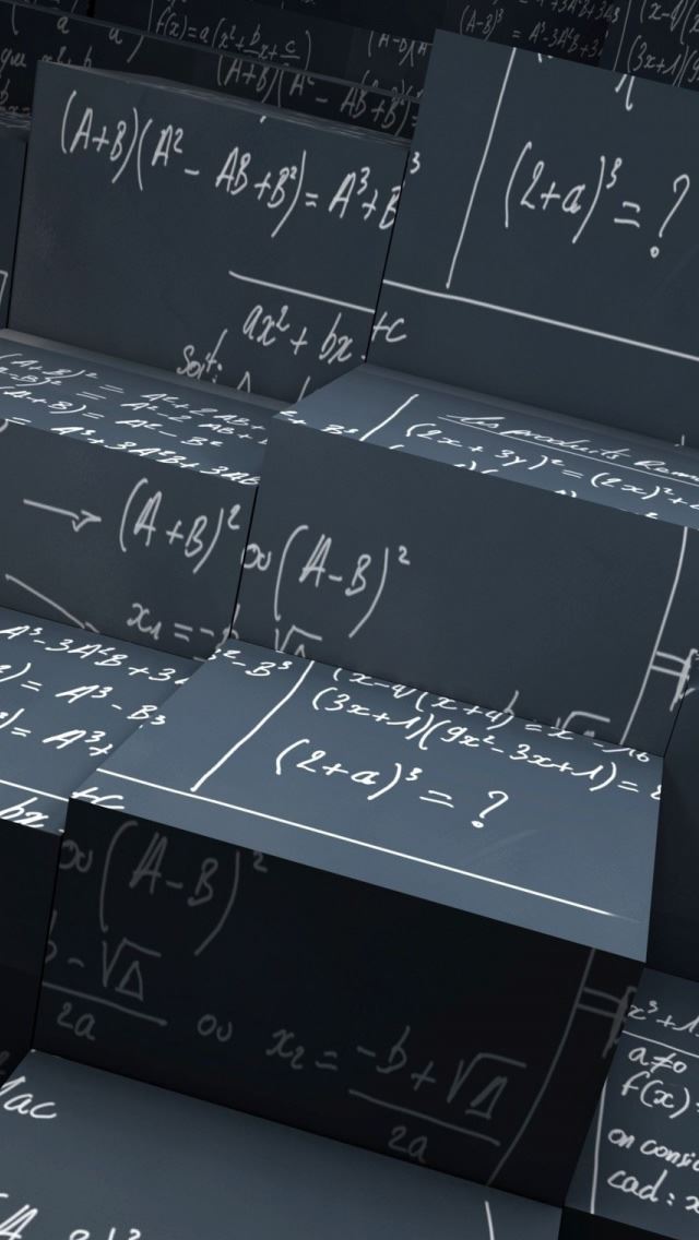 640x1136 Math Equations - letter iPhone Wallpaper