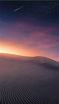 Desert Landscape   Sunset and Comet wallpaper
