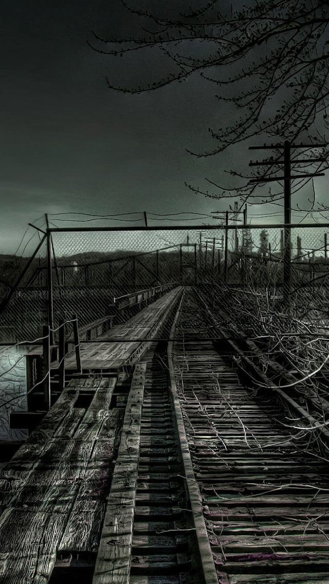 640x1136 Old Railroad - railroad iPhone Wallpaper