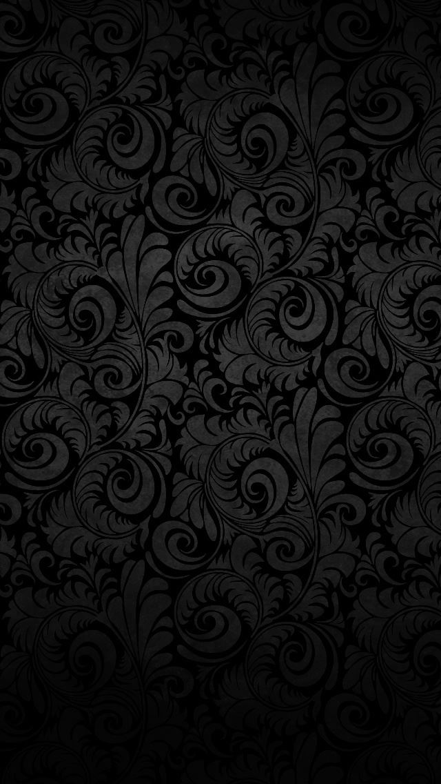 640x1136 Curly Leaves - painting iPhone Wallpaper