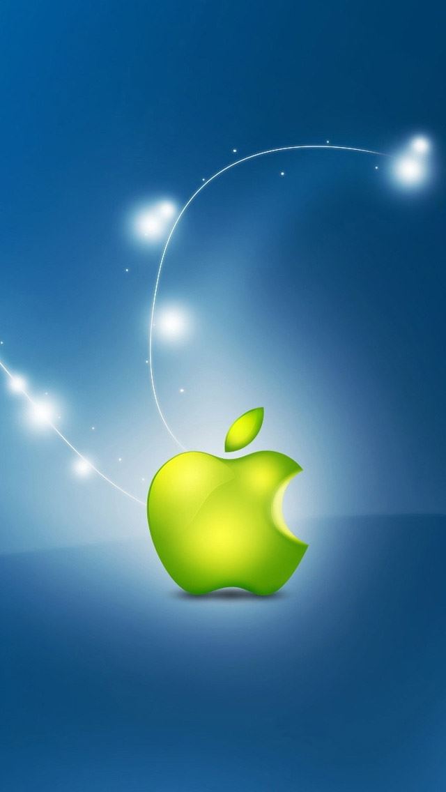 640x1136 Artistic Apple Logo - starlight iPhone Wallpaper