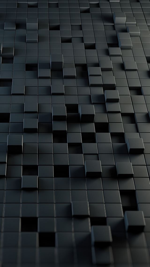 640x1136 Cubes 3D - 3d iPhone Wallpaper