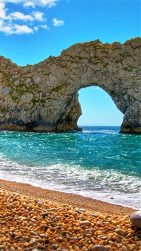 Durdle Door in Summer wallpaper