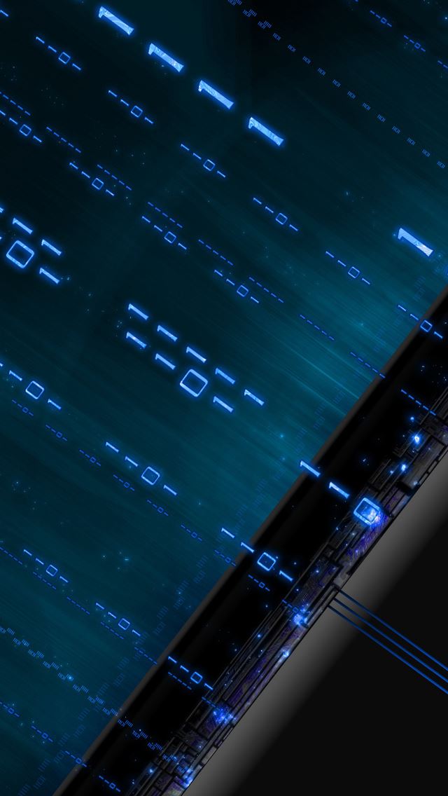 640x1136 Blue Binary - binary iPhone Wallpaper