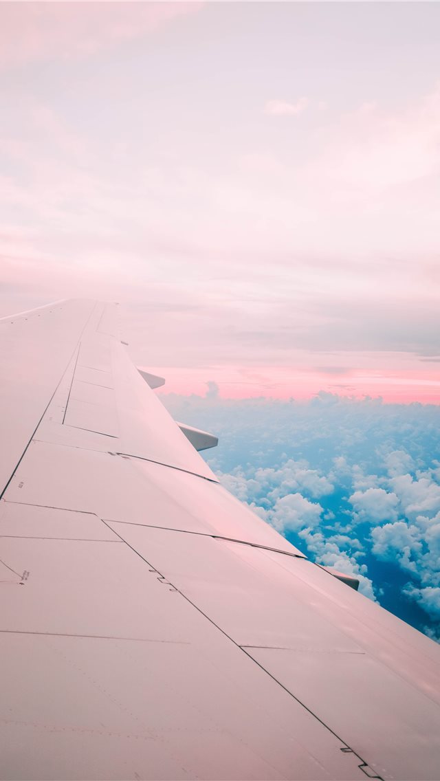 640x1136 airline under white sky - outdoors iPhone Wallpaper