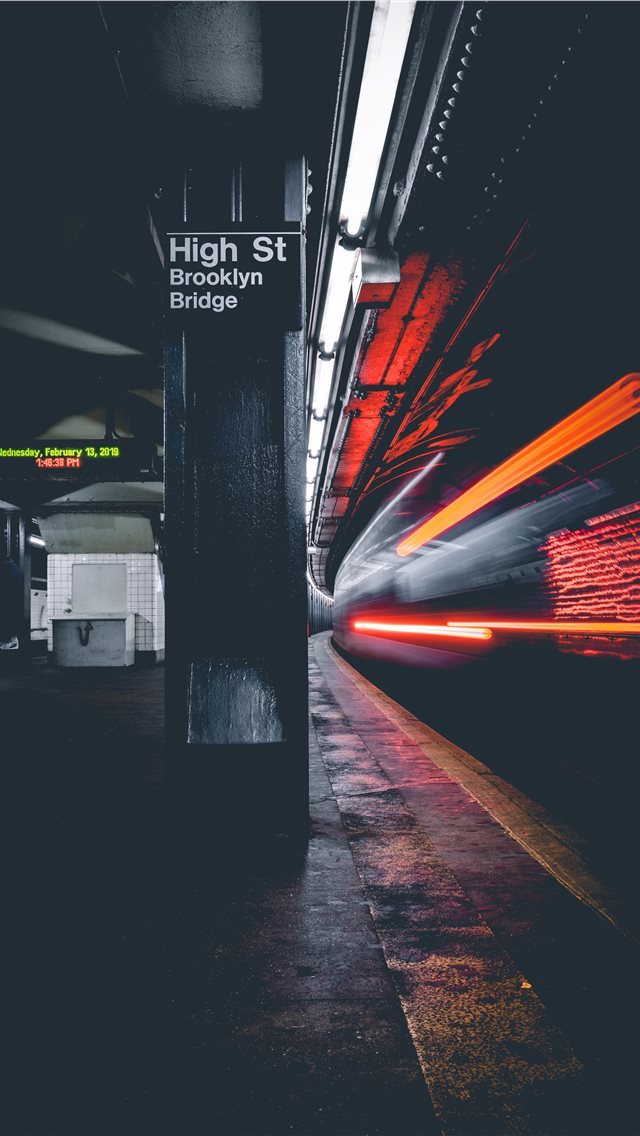 640x1136 Blazing Trails - tunnel iPhone Wallpaper