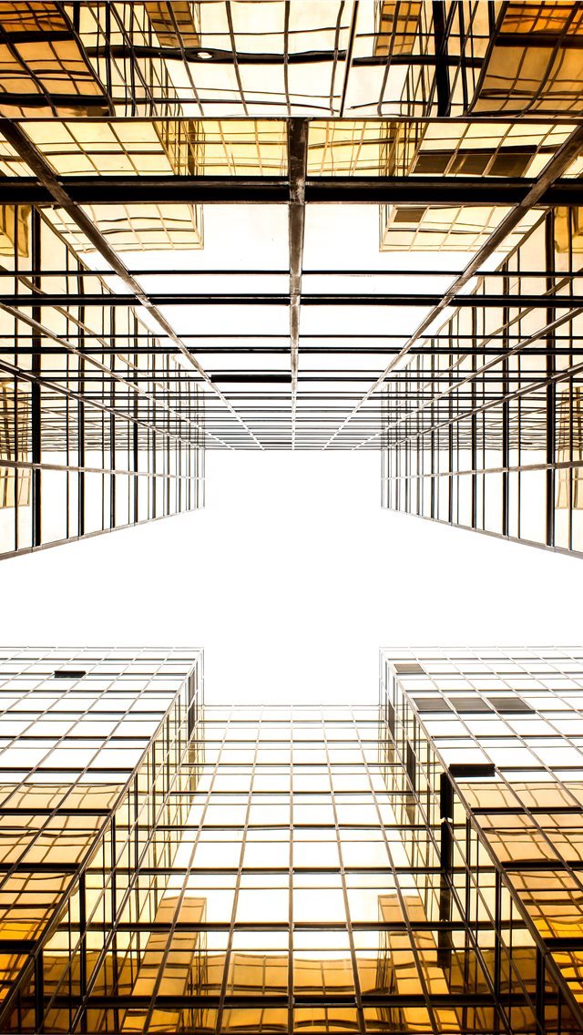 640x1136 glass buildings during day -  iPhone Wallpaper