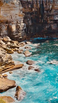 Turquoise Swell wallpaper