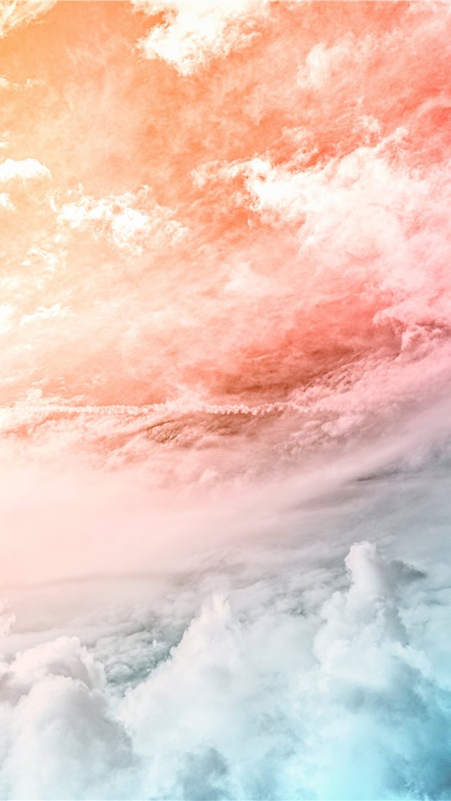 From sunlight gradient to a springlike pattern! iPhone wallpaper 