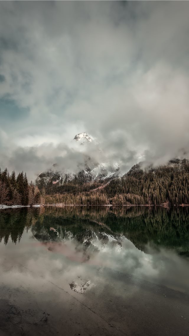 640x1136 Lake Antholz  where the Biathlon World Championshi... - italy iPhone Wallpaper