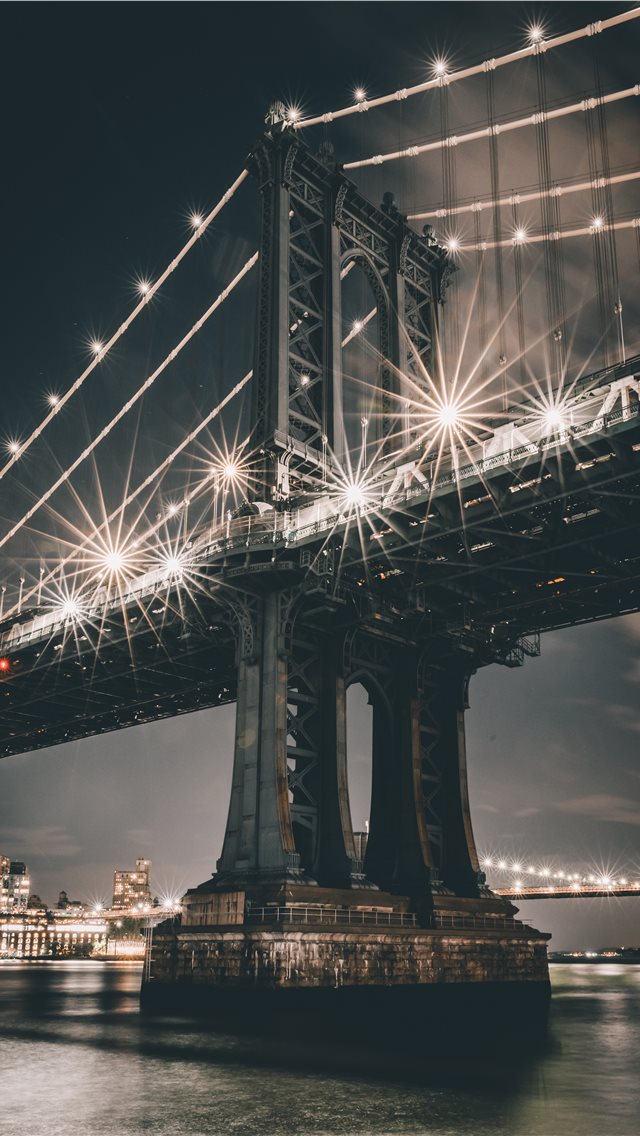 Manhattan Bridge  New York  United States iPhone wallpaper 