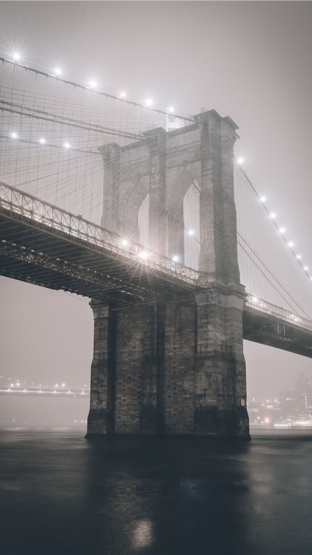 640x1136 Brooklyn Bridge  New York  United States - pier iPhone Wallpaper